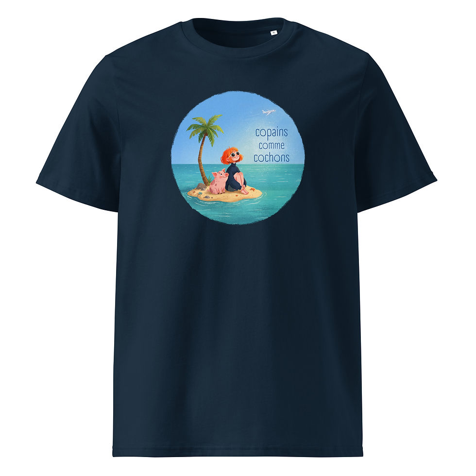 Miniature : T-shirt unisexe - Copains 1 - 180g