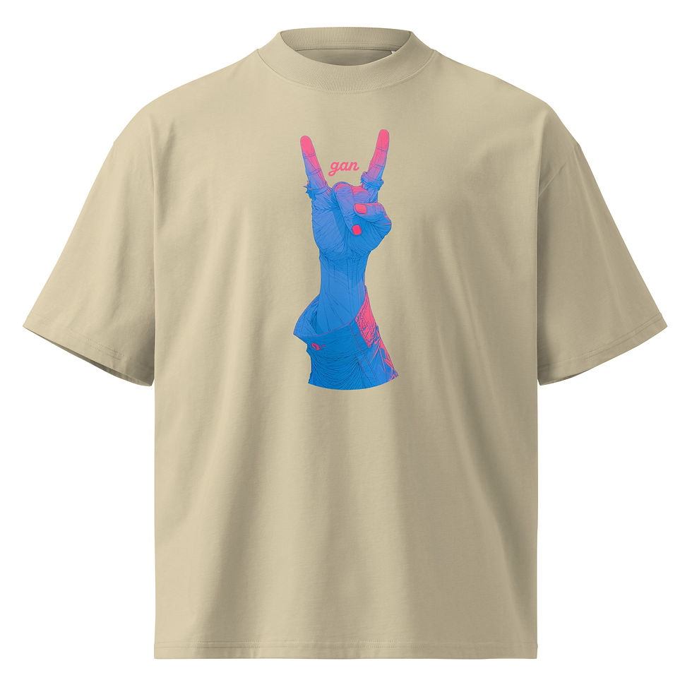 Miniature : T-shirt unisexe oversize - Vgan 1 - 200g