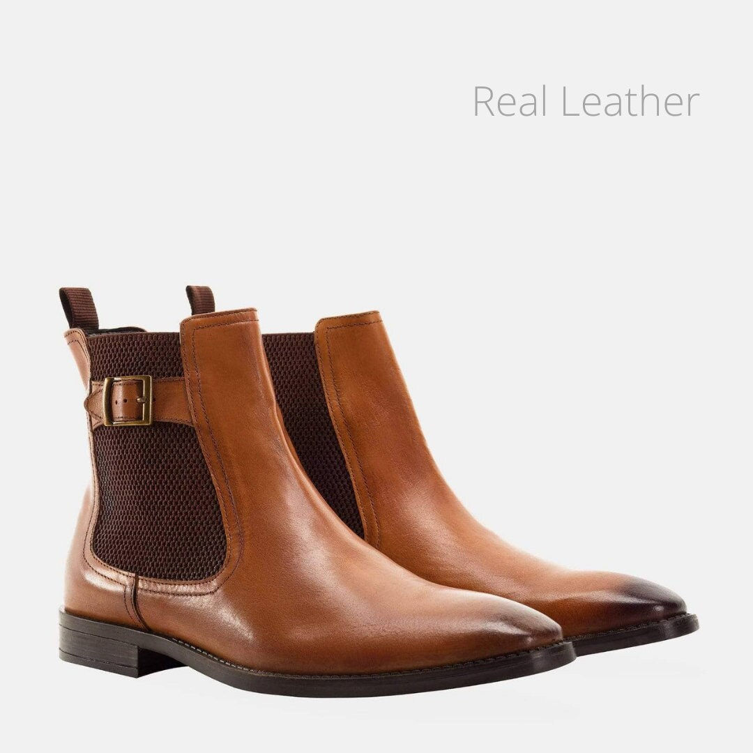Chelsea Boots with side buckle