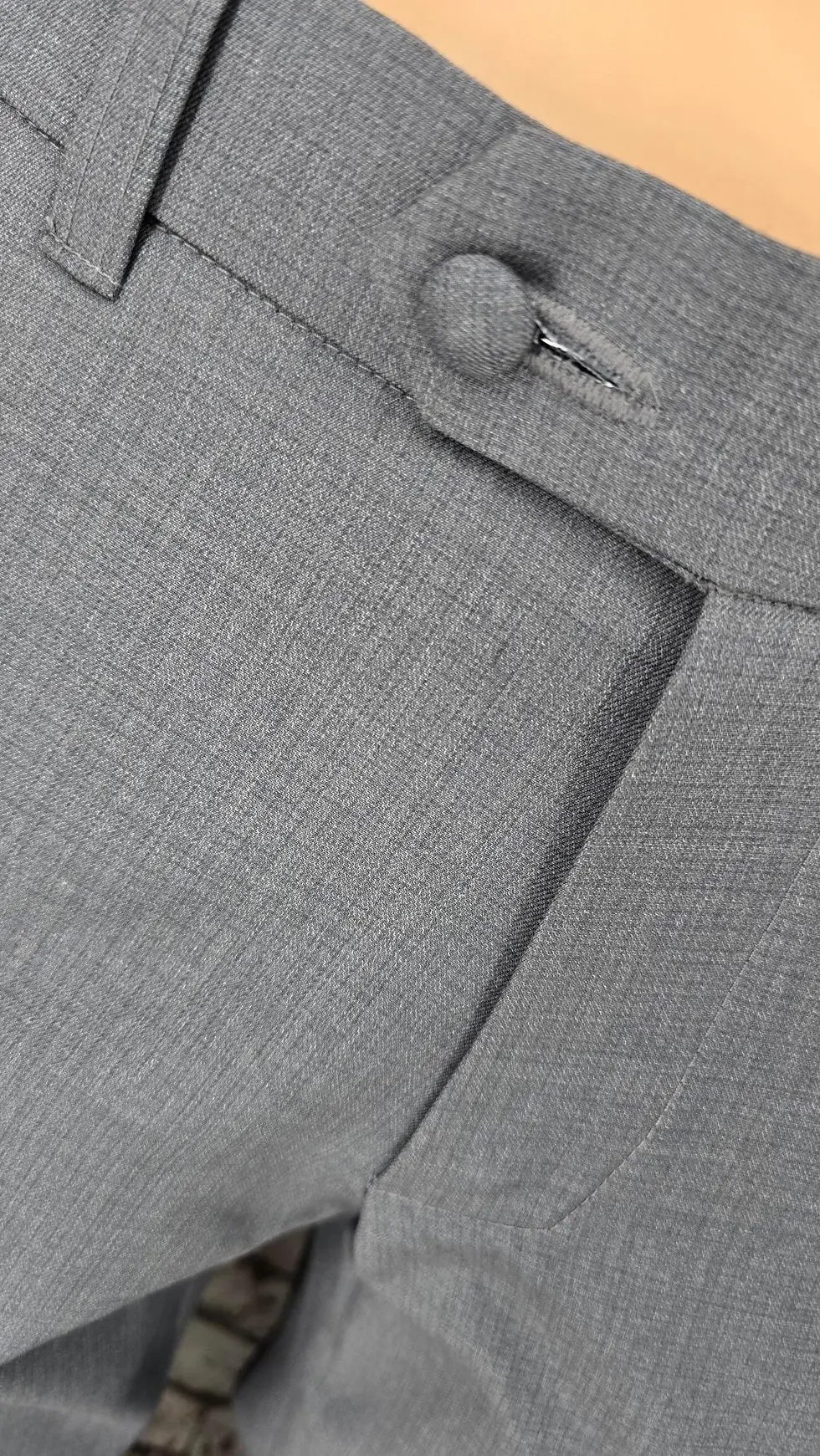 Thumbnail: McCartney - Grey Suit With Black Velvet Collar.
