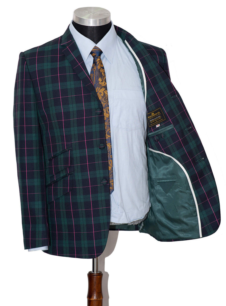 Thumbnail: Mackenzie Green Tartan Suit