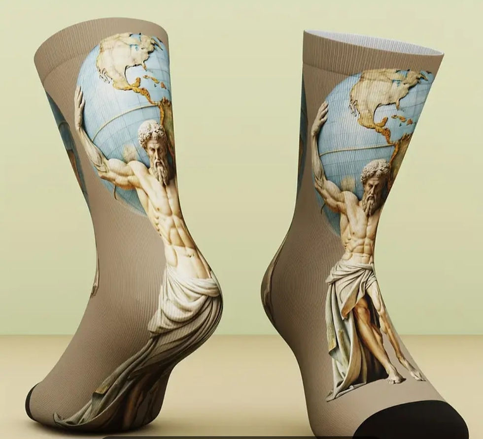 Thumbnail: Atlas Print Socks