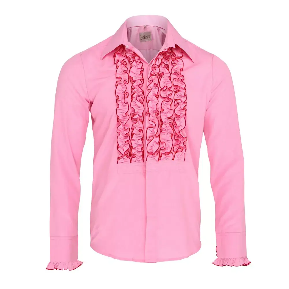 Retro Style Ruffle Shirt