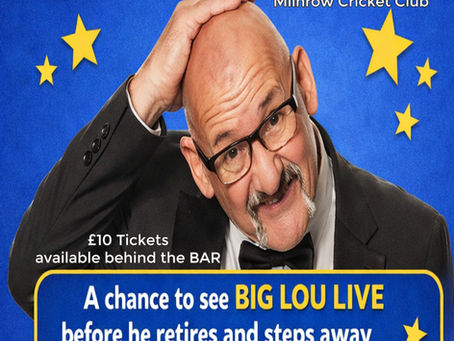 🎤 Big Lou & Friends Live at Milnrow Cricket Club – Friday 2nd October!