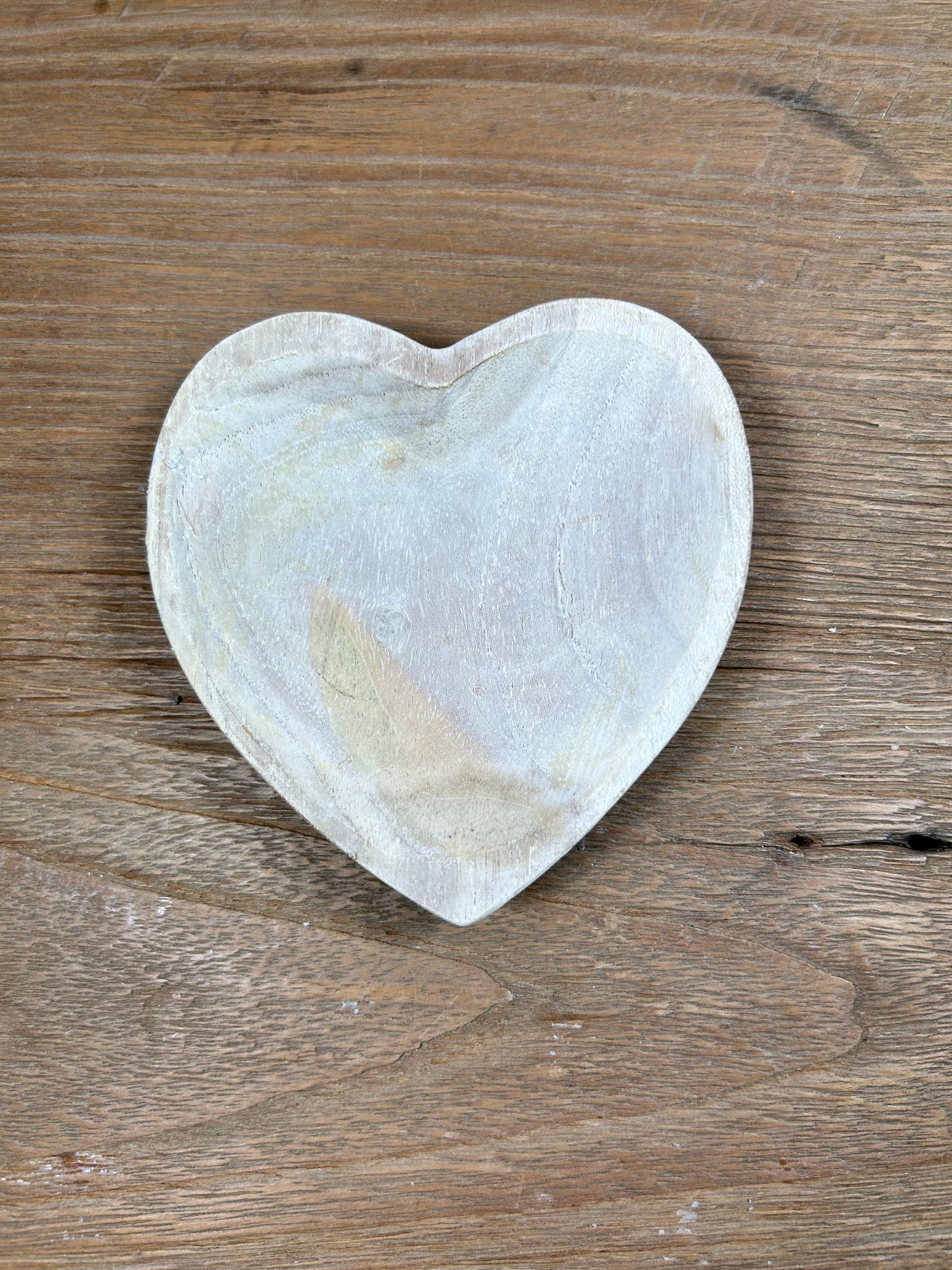 Houten schaaltje hartje
