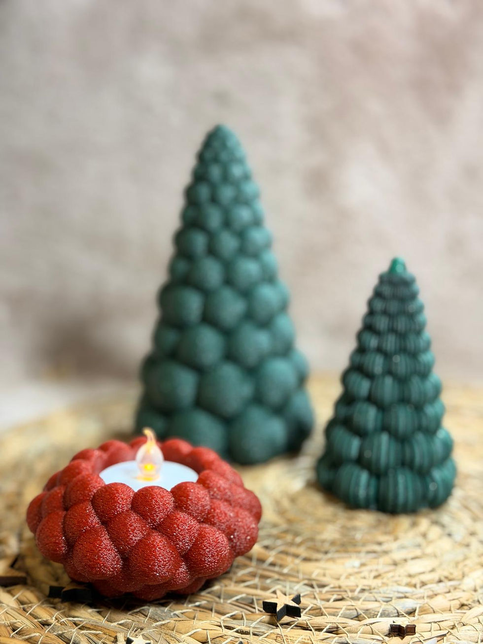 Thumbnail: Bubble kerstboom glitter groen