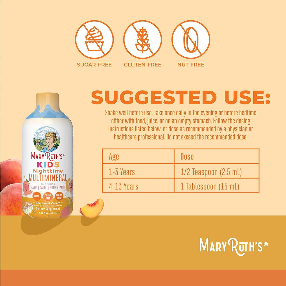 Thumbnail: Kids Liquid Nighttime Multimineral by MaryRuth's | Kids Vitamins | Bone Health 