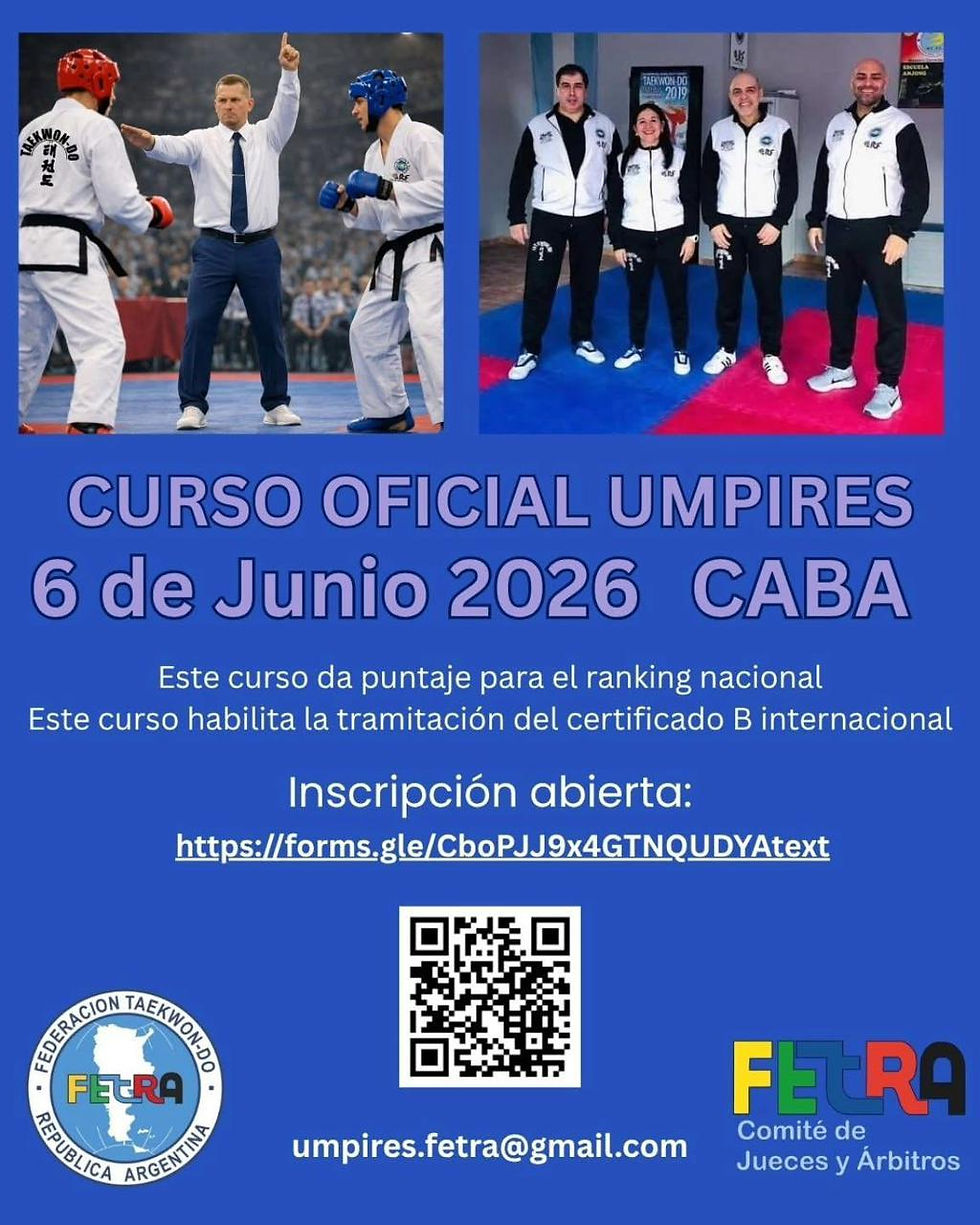 CURSO DE OFICIALES DE UMPIRE FE.T.R.A.