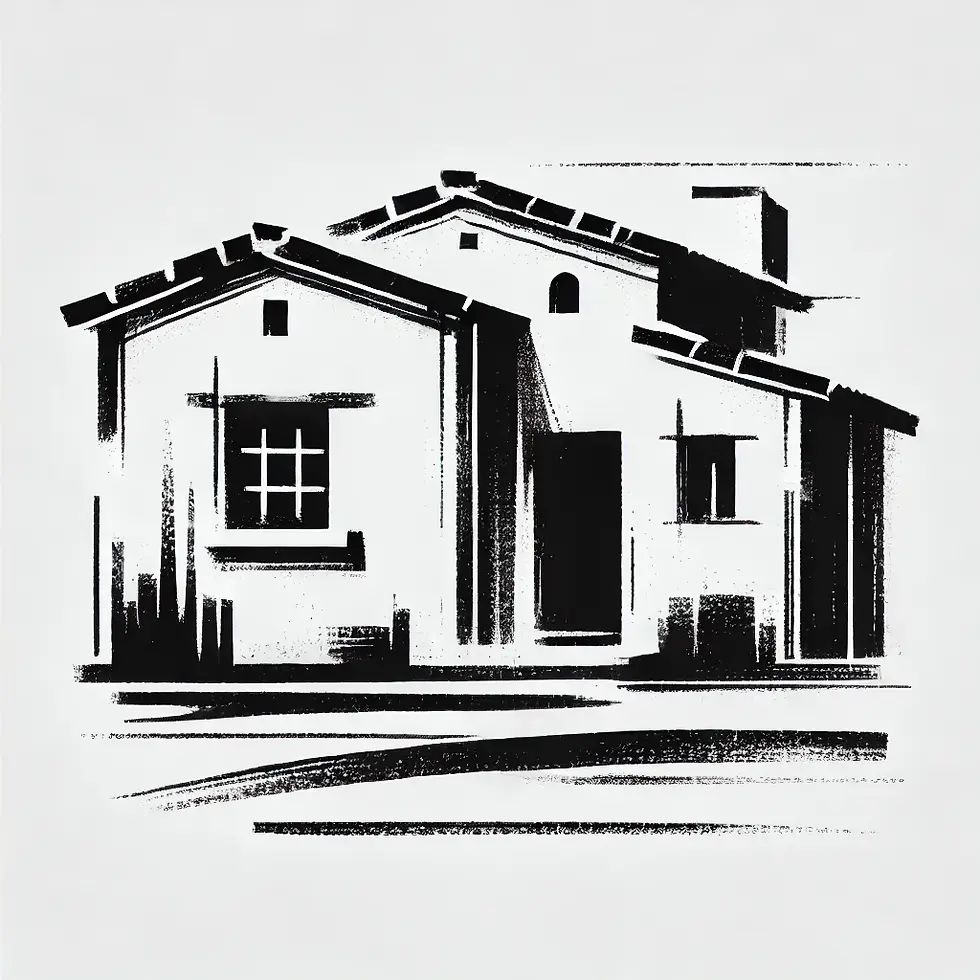 DALL·E 2024-11-19 20.17.55 - An extremely simple black and white illustration of a Souther