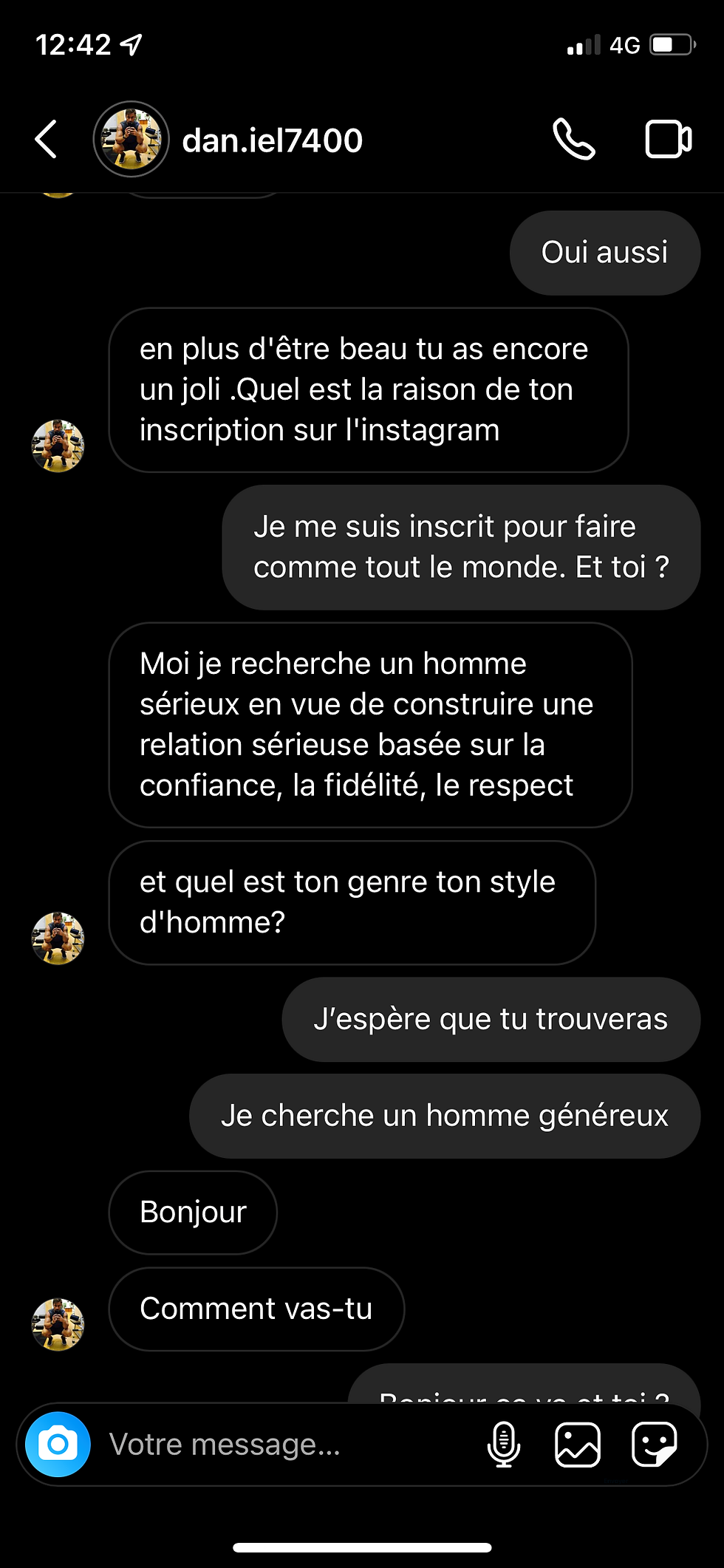 Faux profil instagram à la recherche de l'amour