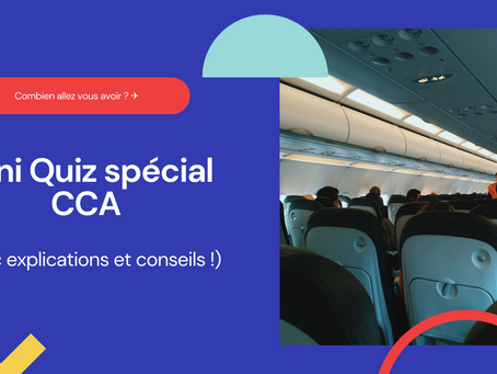 Quizzes CCA ! ✈️  
