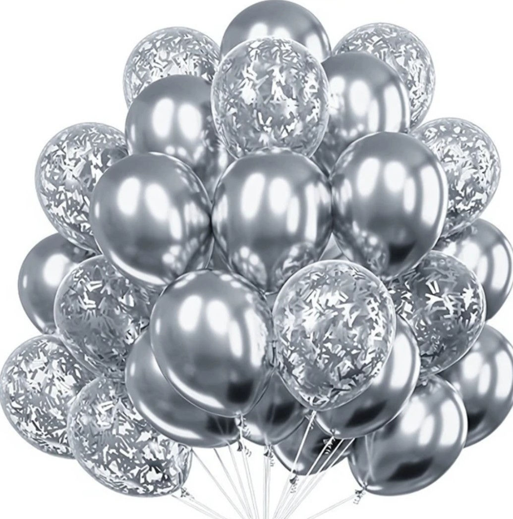 Ballonnenset zilver (20 stuks)