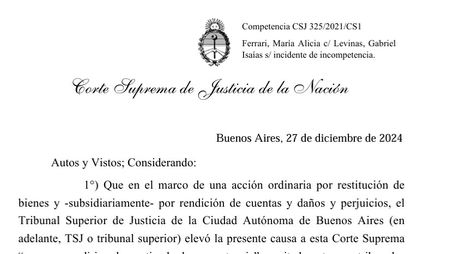 fallo Levinas traspaso competencias
