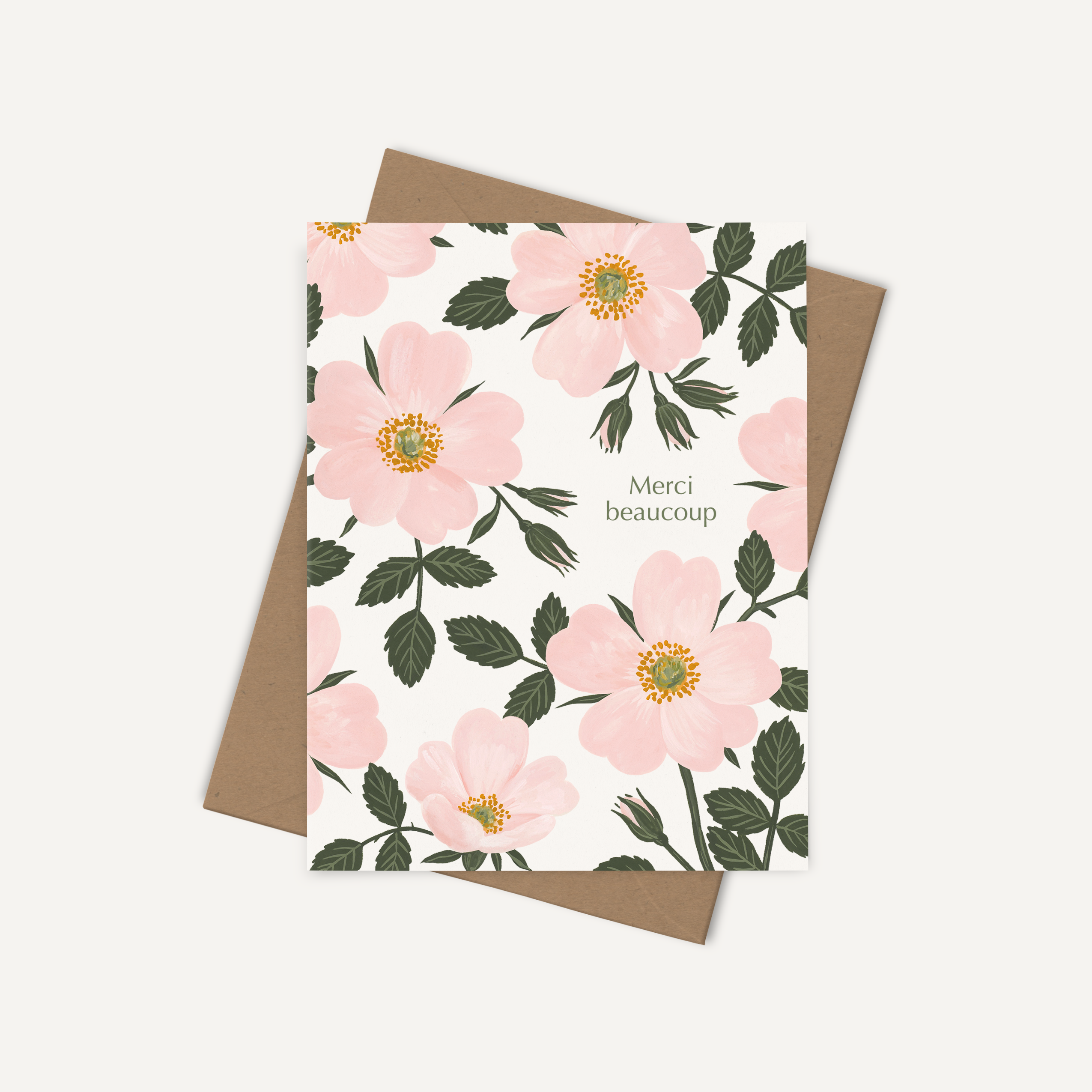 Roses "Merci beaucoup" | Greeting Card