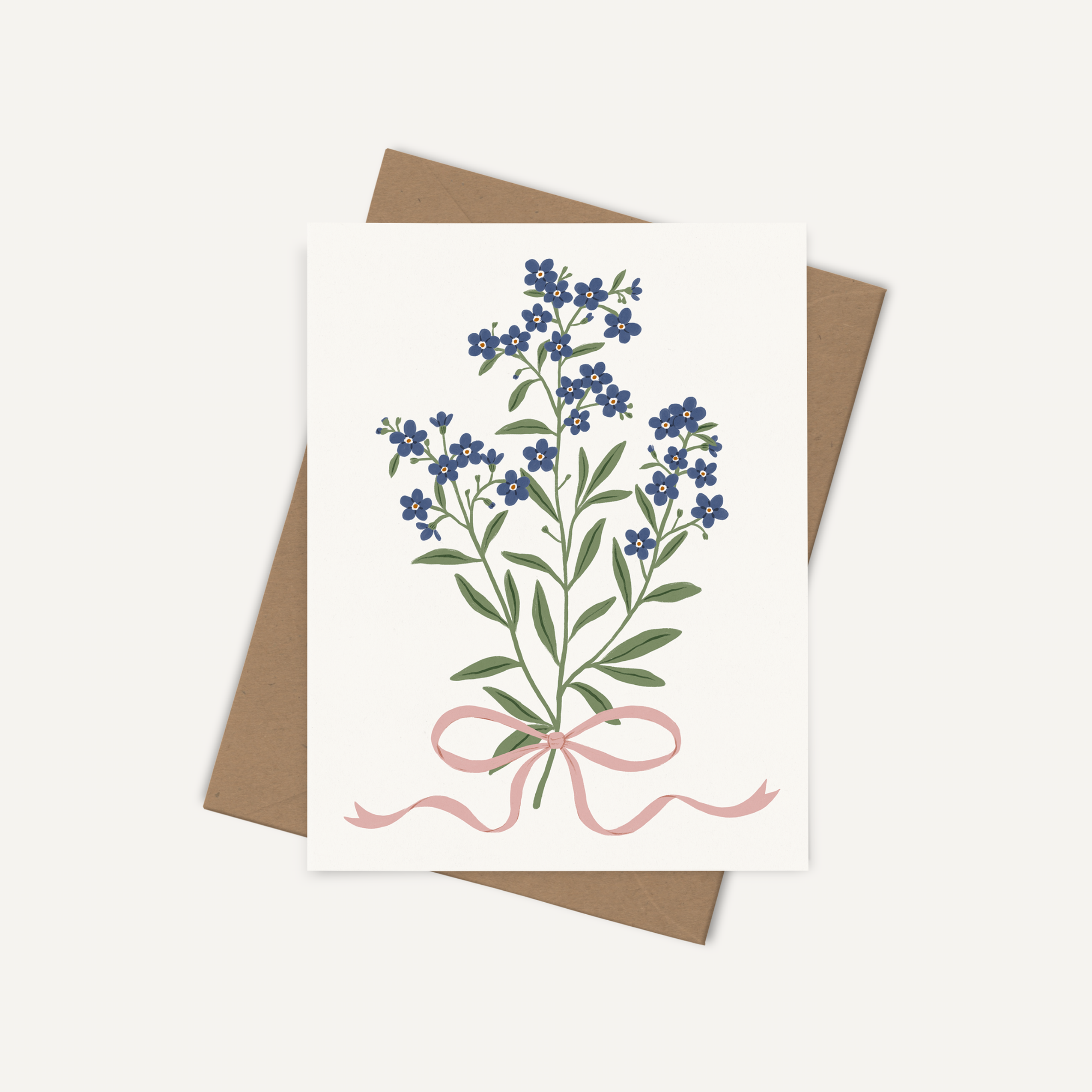Ruban rose | Greeting Card