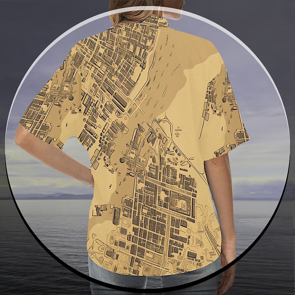 Thumbnail: Desert Town - Tailored-Fit Hawaiian Shirt