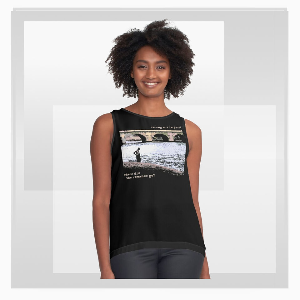 strung out in paris- sleeveless top, by Redbubble