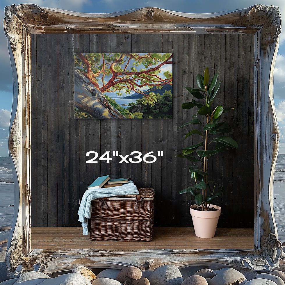Thumbnail: Arbutus View - Slim-Profile Canvas Wrap Print
