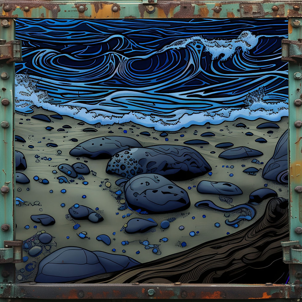 Thumbnail: Lurid Purple Shore - Photo Paper Poster