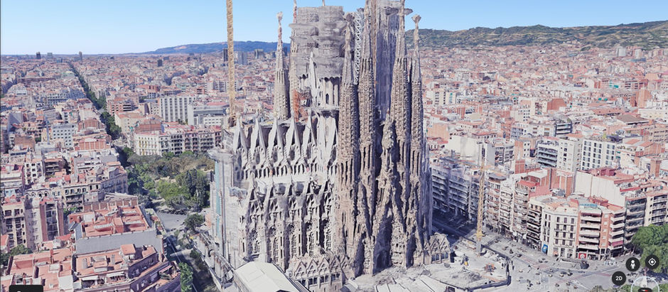Human Shadow Residue Soils the Feet of the Sagrada Familia