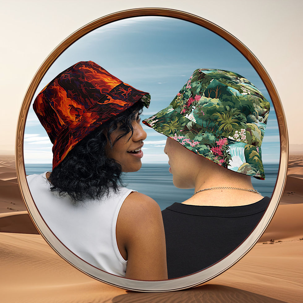 Thumbnail: Heaven and Hell - Reversible Bucket Hat