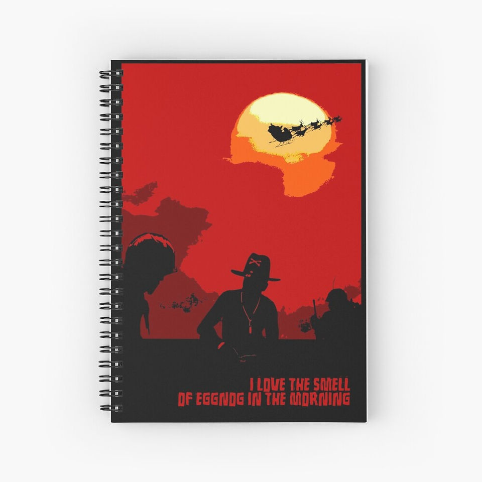 Spiral Notebook - The War on Christmas - I love the smell of eggnog in the morning - Apocalypse Now