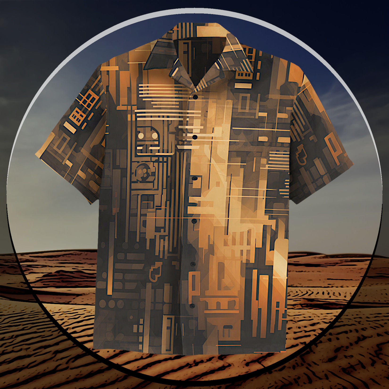 Bladerunner 4 - Square-Cut Hawaiian Shirt With Pocket