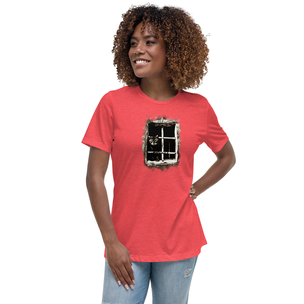 Thumbnail: Save the Cat - Women's Relaxed Cotton T-Shirt