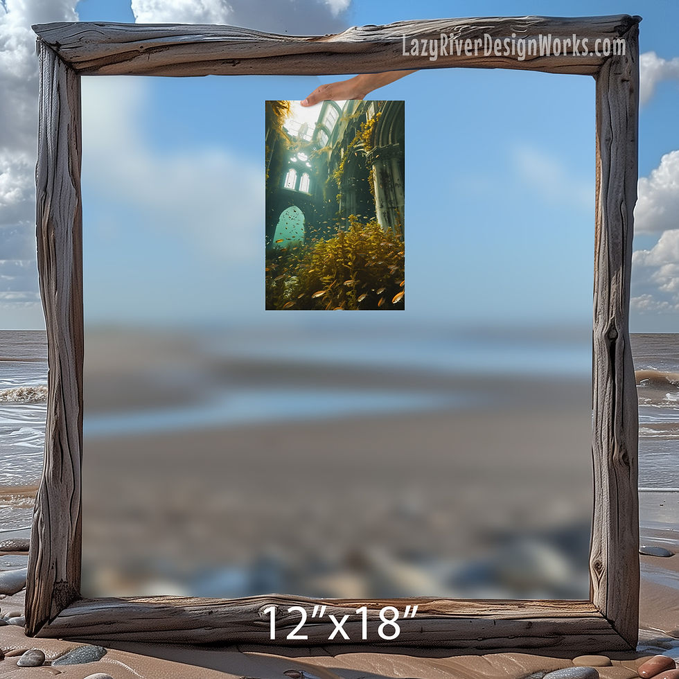 Thumbnail: Drowned Cathedral - Slim-Profile Canvas Wrap Print