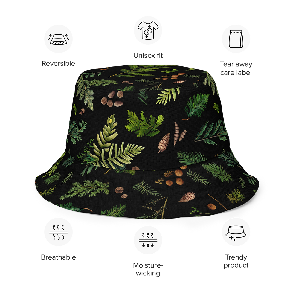 Thumbnail: Inside Out of the Forest - Reversible Bucket Hat