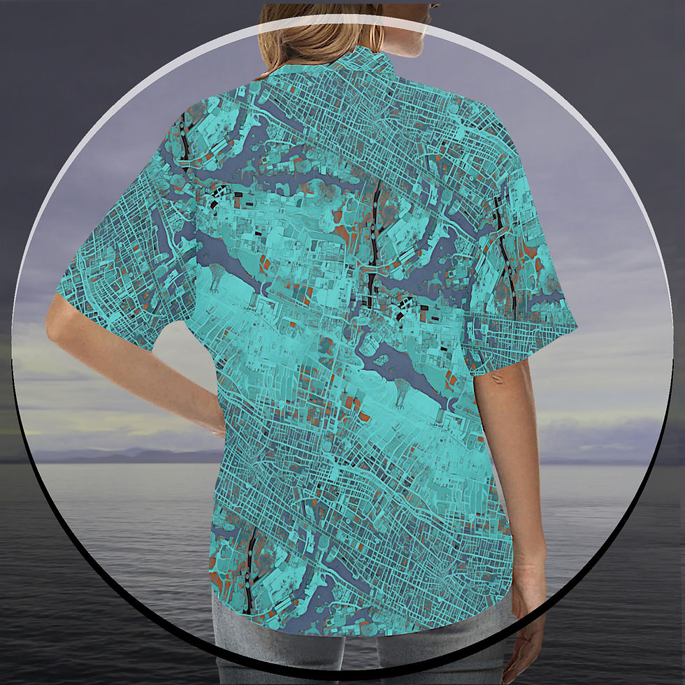 Thumbnail: The Sunken City - Tailored-Fit Hawaiian Shirt