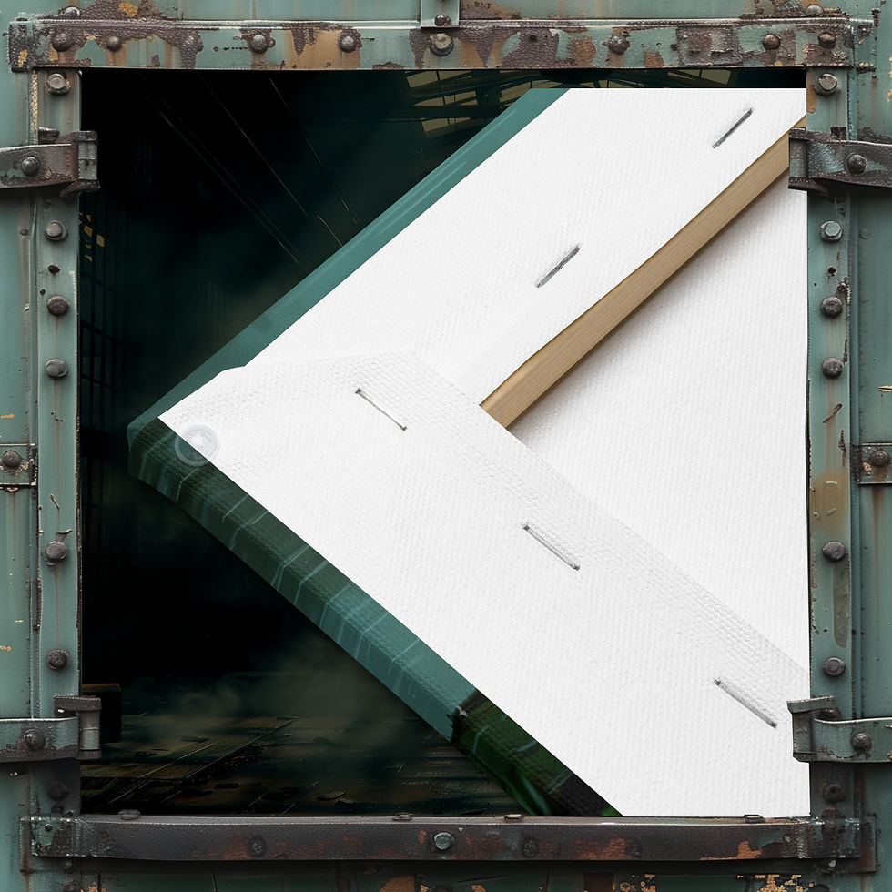 Thumbnail: Corvid Vigil - Slim-Profile Canvas Wrap Print