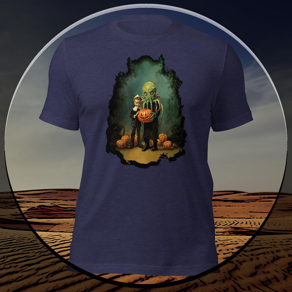 Thumbnail: Cthulhu's Happy Halloween - Unisex T-Shirt