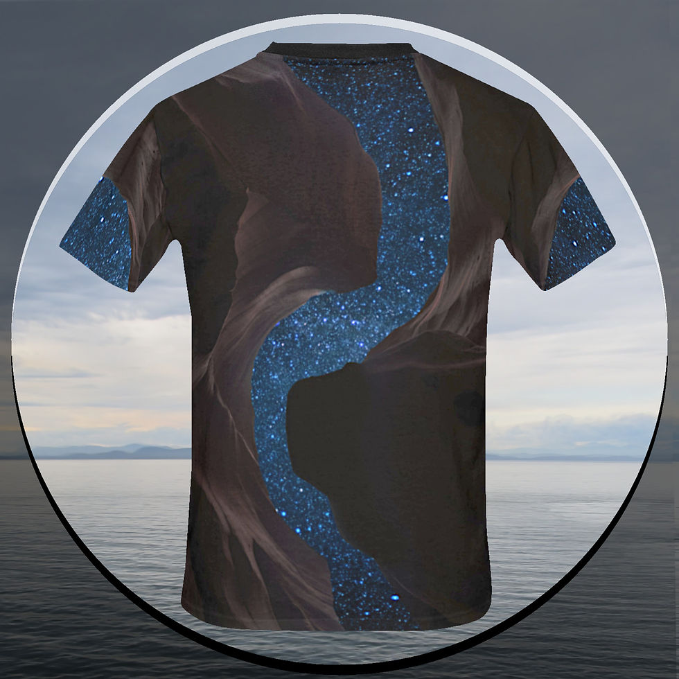 Thumbnail: Starry Canyon -  All-Over Print Crew Neck T-Shirt