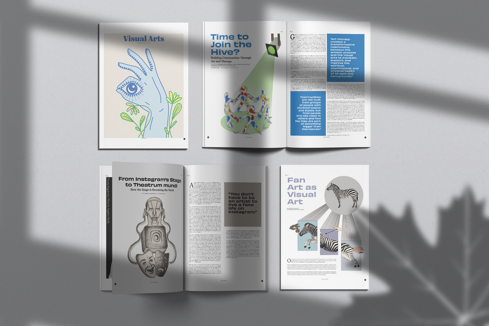 Collection of 4 editorial illustrations for different articles
