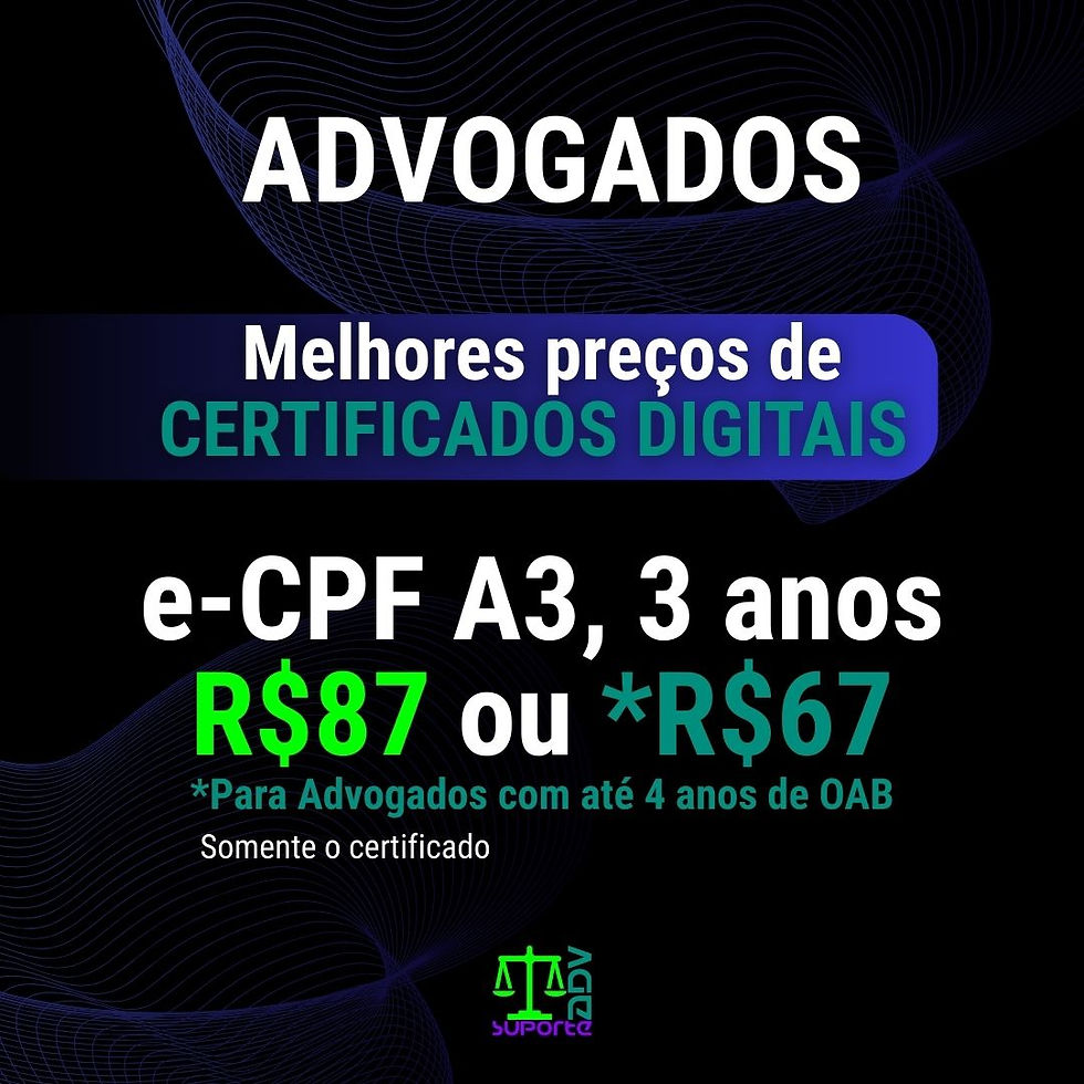 Certificado digital para Advogados. Compre agora com o melhor preço do mercado.