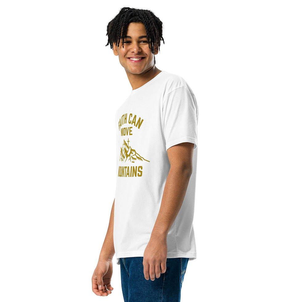 Thumbnail: Faith Can Move Mountains Unisex Fitted T-Shirt