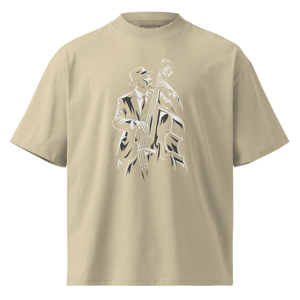 Thumbnail: Jazz Unisex oversized high neck t-shirt