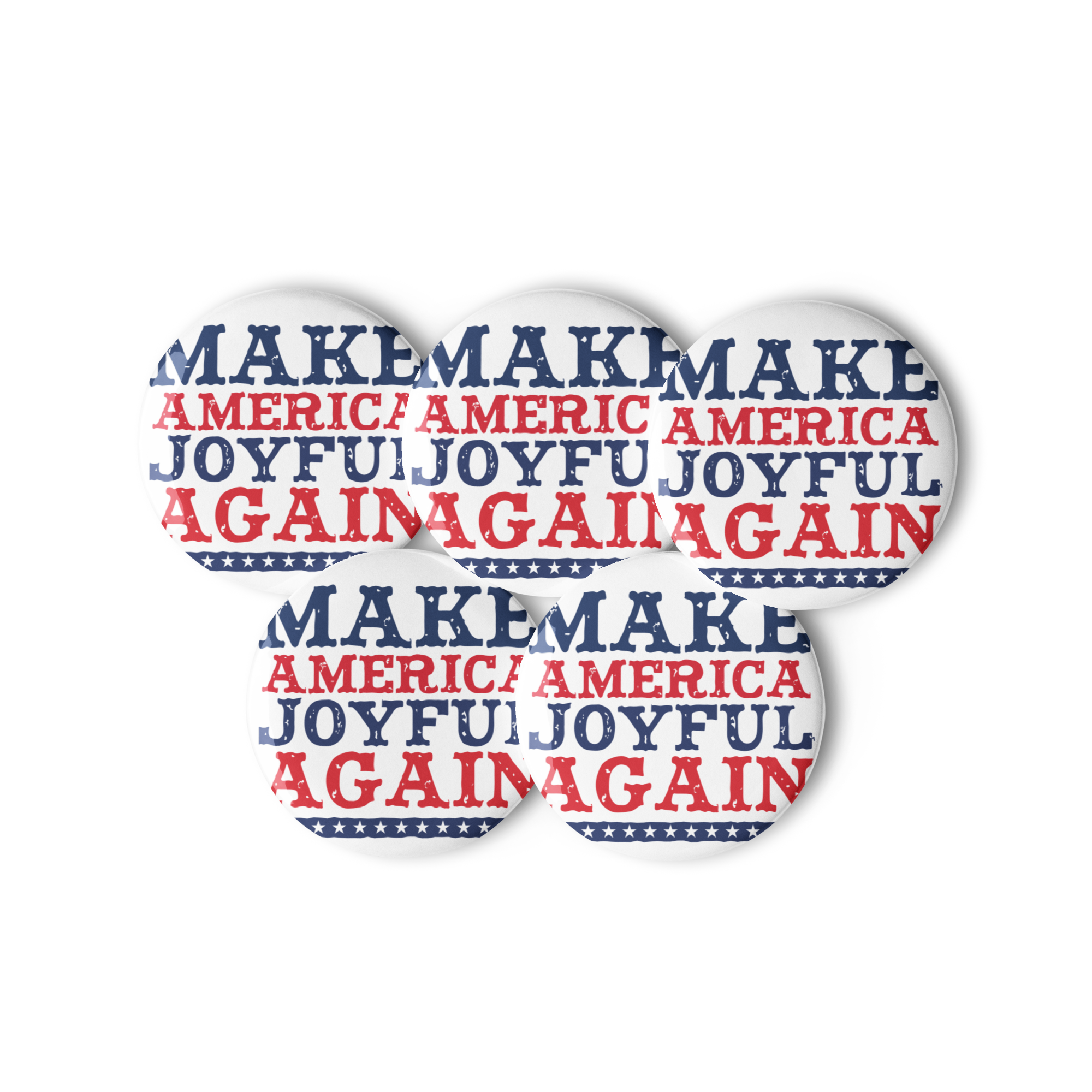 Set of pin buttons