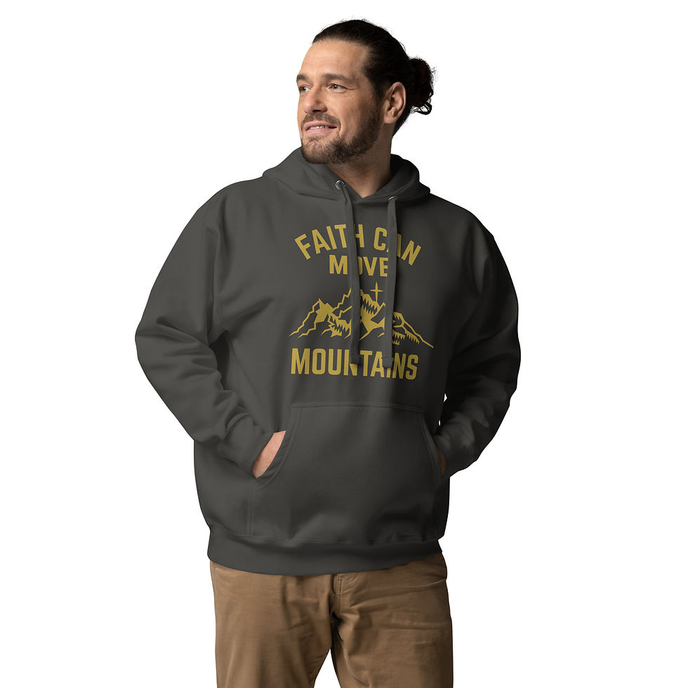 Thumbnail: Faith Can Move Mountains Unisex Hoodie