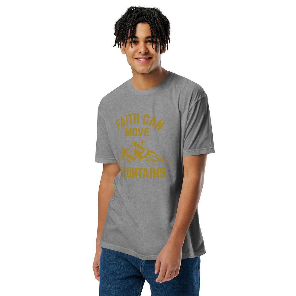 Thumbnail: Faith Can Move Mountains Unisex Fitted T-Shirt