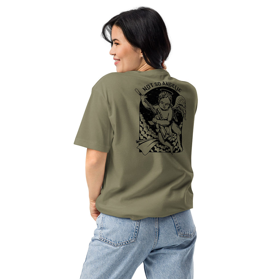 Thumbnail: Dark baby Angel Unisex Fitted T-Shirt