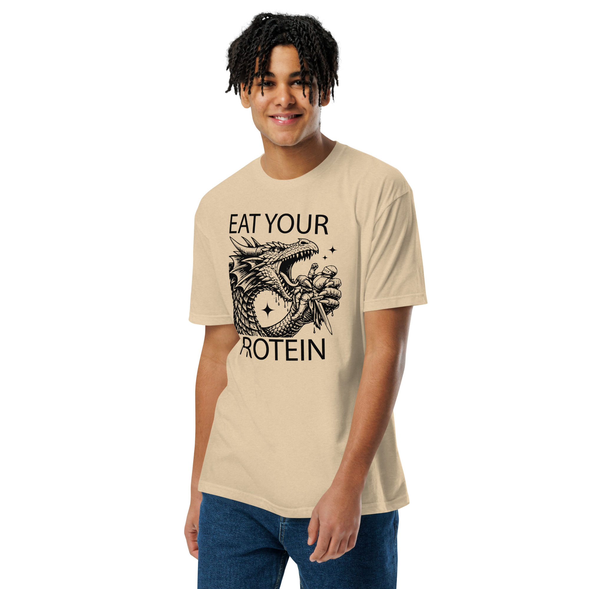 Eat Your Protein Unisex Fitted T-Shirt
