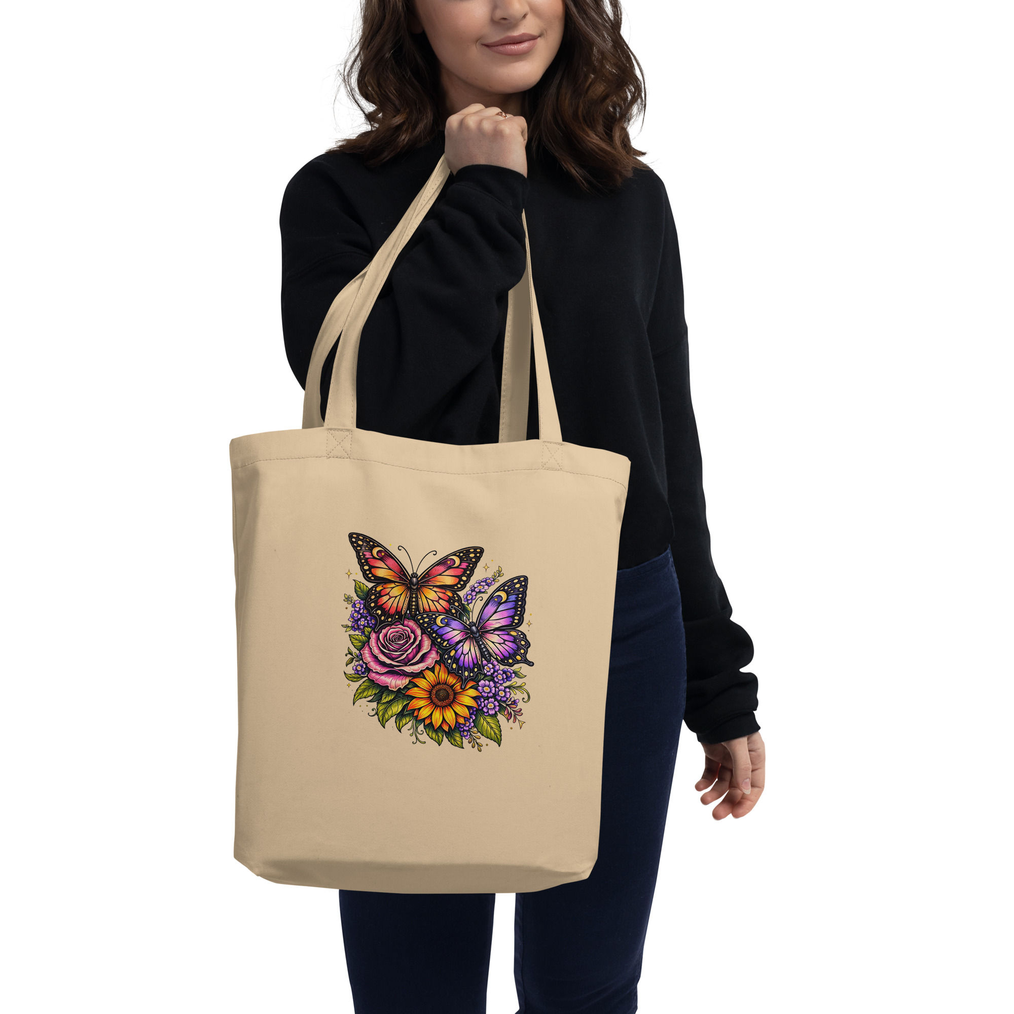 Vibrant Butterfly Eco Tote Bag