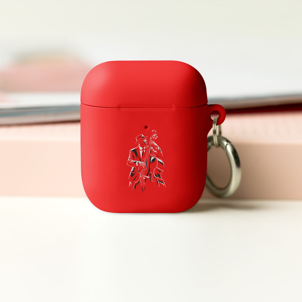 Thumbnail: Jazz Rubber Case for AirPods® — Airpods red airpods front