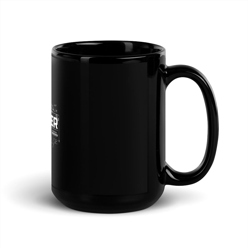 Thumbnail: Engineer Black Glossy Mug