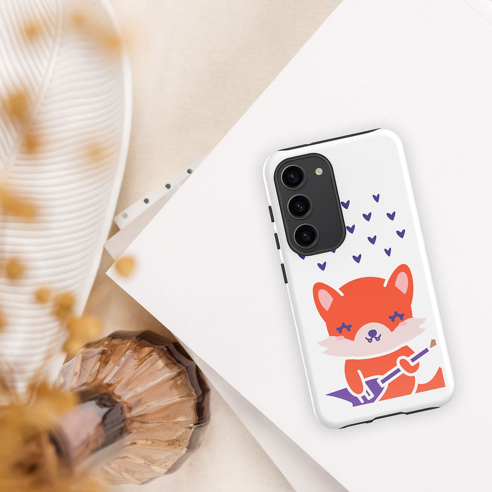 Thumbnail: Cute fox guitar Samsung Tough Case