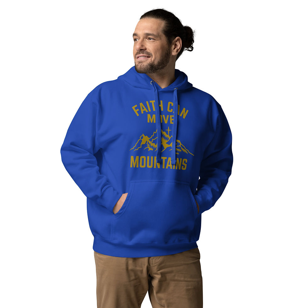 Thumbnail: Faith Can Move Mountains Unisex Hoodie