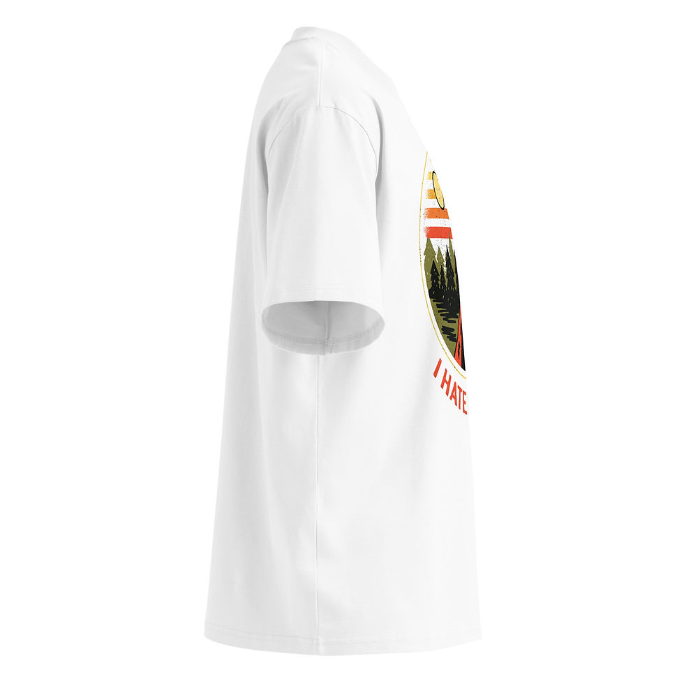 Thumbnail: Sarcastic Camp Unisex  oversized high neck t-shirt