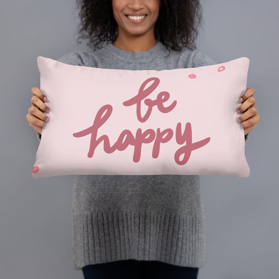 Thumbnail: Be Happy Basic Pillow
